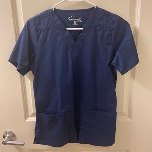 XS Navy Blue Scrub Top